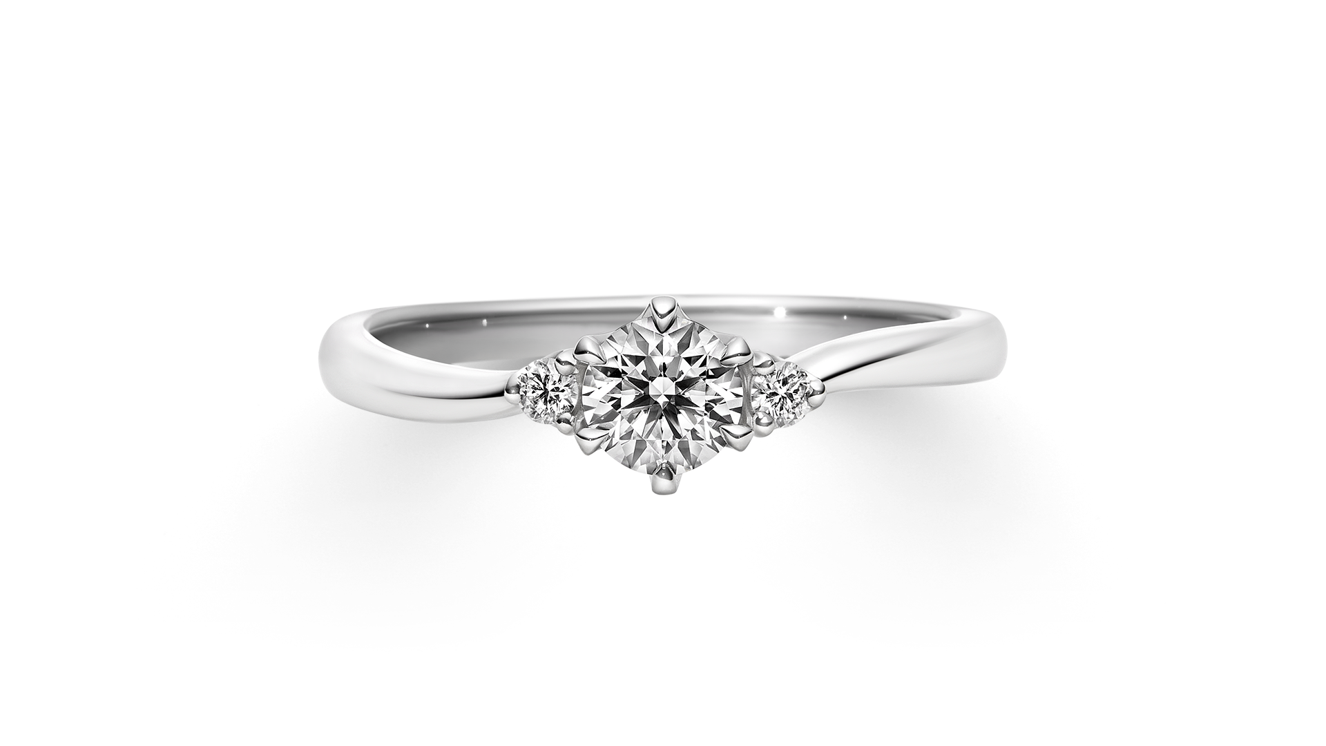 スミレの花に因んだご婚約指輪