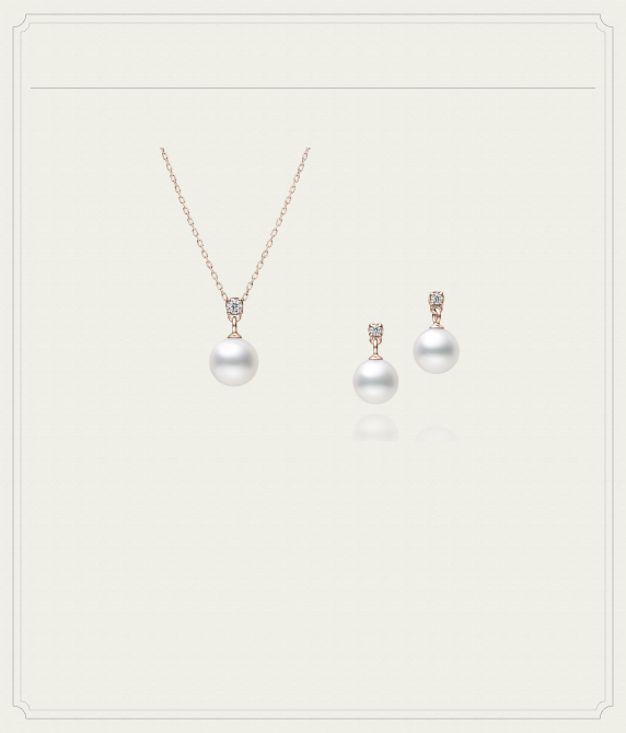 ツキシロネックレス＆ツキシロピアス