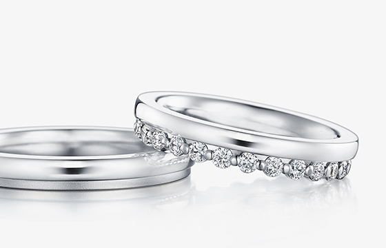 美しいダイヤモンドセッティング