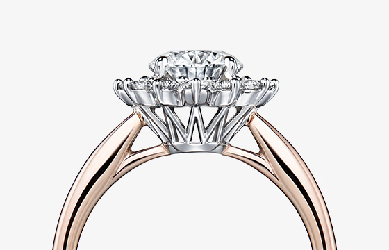 二色のコンビネーションと繊細なサイドビュー