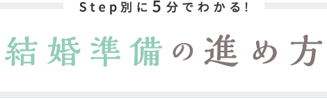 Step別に5分でわかる! 両家の顔合わせ・結納