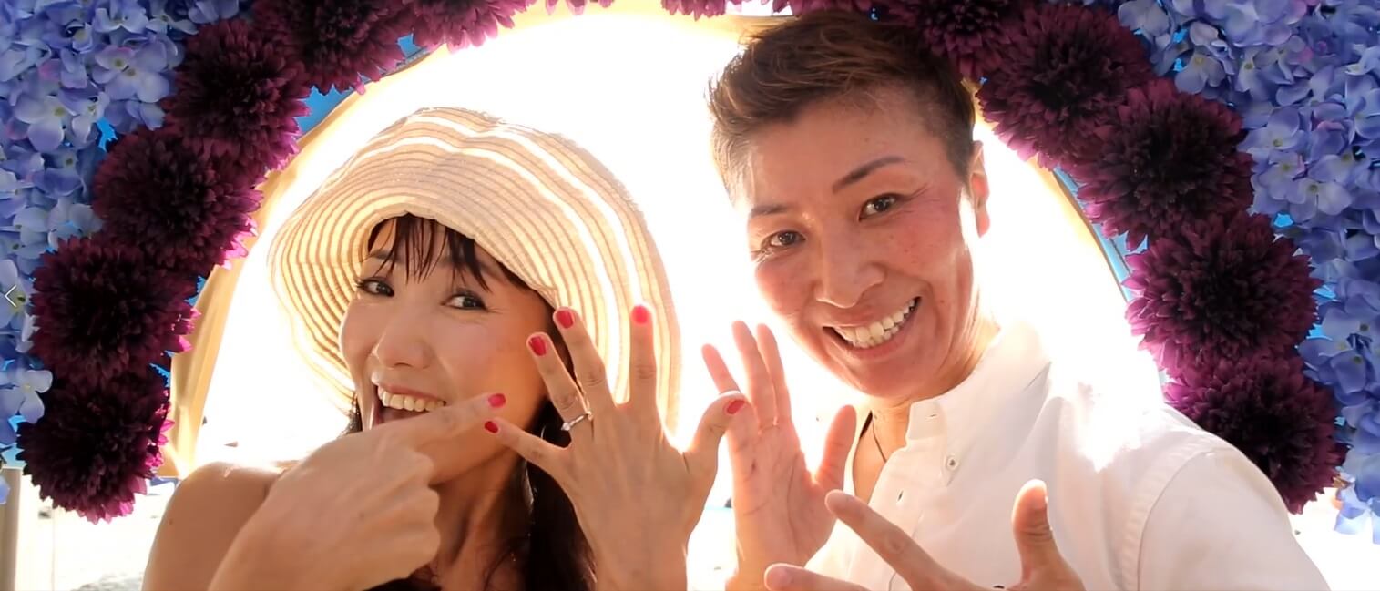 アイプリモ×カラフルカフェ「海の家プロポーズ」