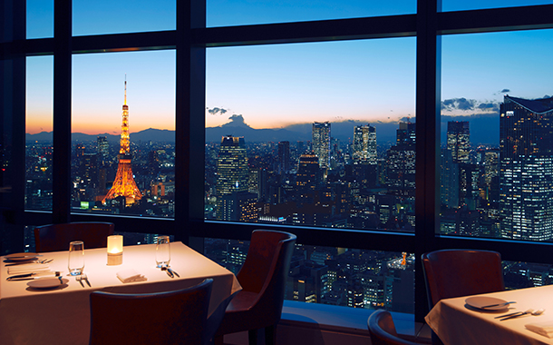 “定番人気”<br>汐留の夜景が綺麗なレストランディナープラン