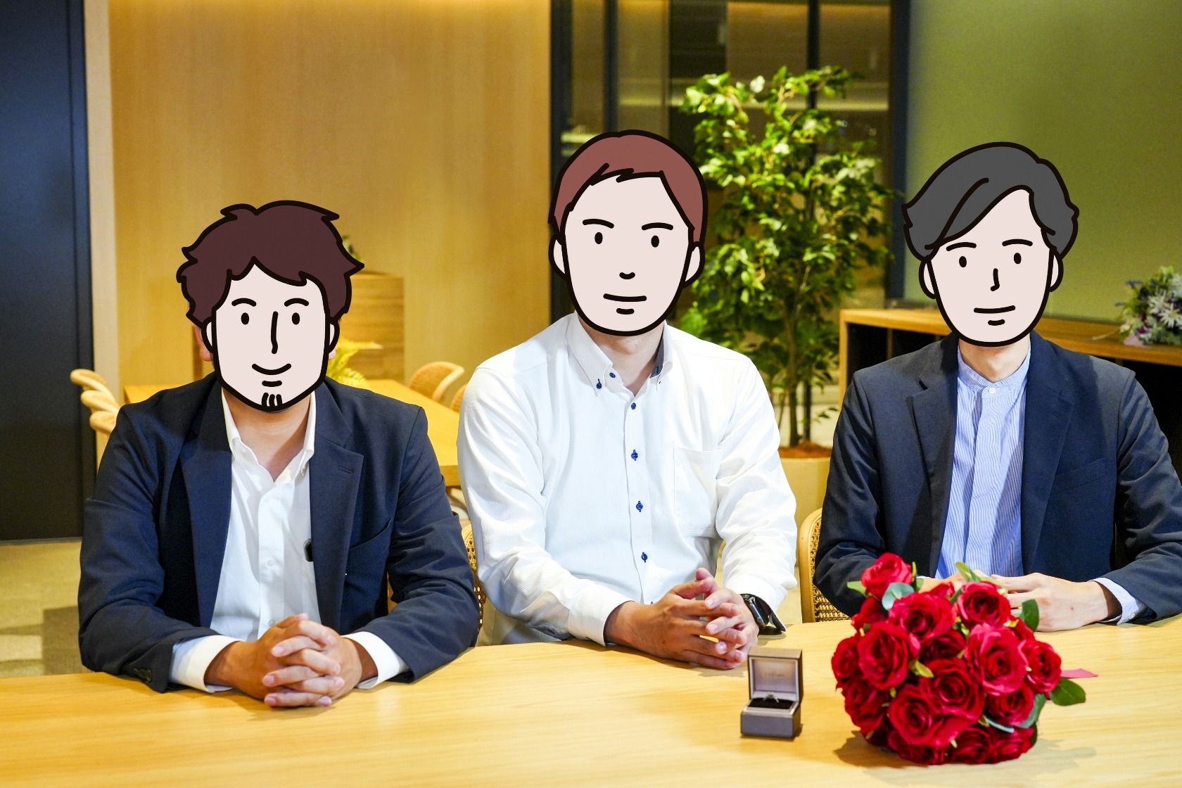 プロポーズ成功した男性3人が本音で語る「プロポーズ座談会」