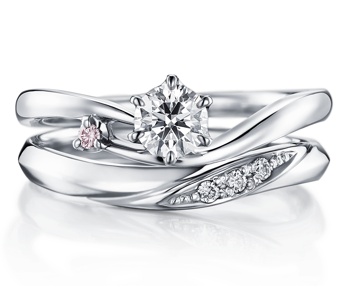 スピカ&ルキナ｜セットリング｜カップルに人気の婚約指輪,結婚指輪はI 