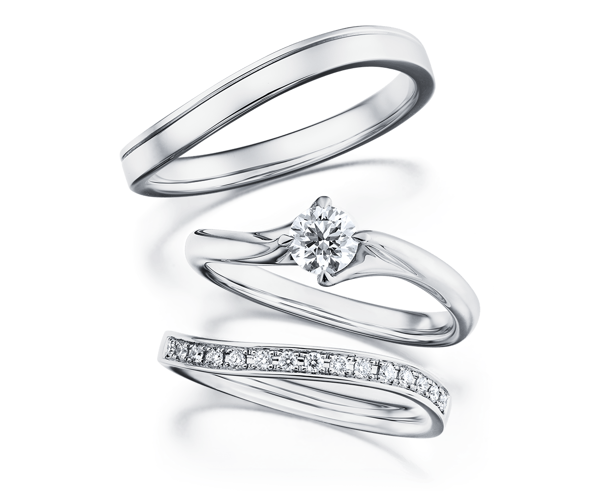 ジュピター&トリトーネ｜セットリング｜カップルに人気の婚約指輪,結婚 