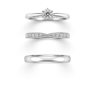 プラチナのセットリング一覧｜カップルに人気の婚約指輪,結婚指輪はI 