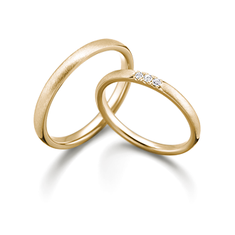 イエローゴールドの結婚指輪（マリッジリング）デザイン一覧｜カップル 