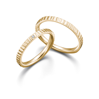 イエローゴールドの結婚指輪（マリッジリング）デザイン一覧｜カップル 