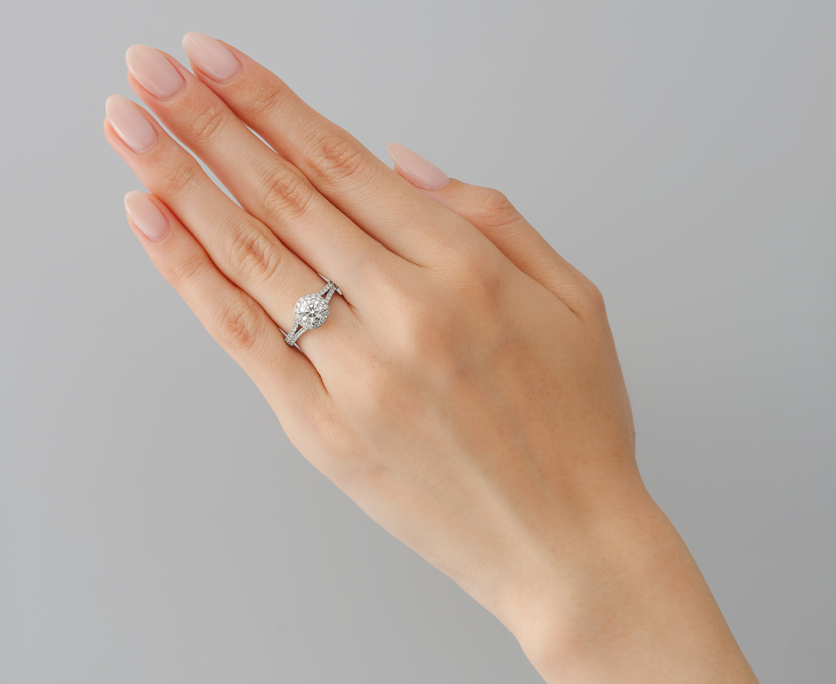 K18 PG アイプリモ ダイヤモンド 0.245ct 0.23ct リング