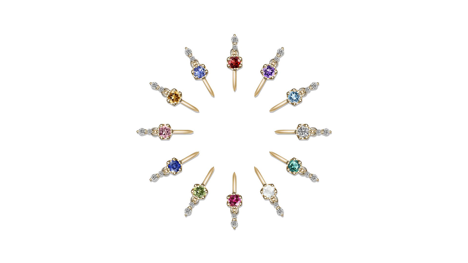 Ruanna Earring Birthstone ルアンナ イヤリング バースストーン_4_イヤリング