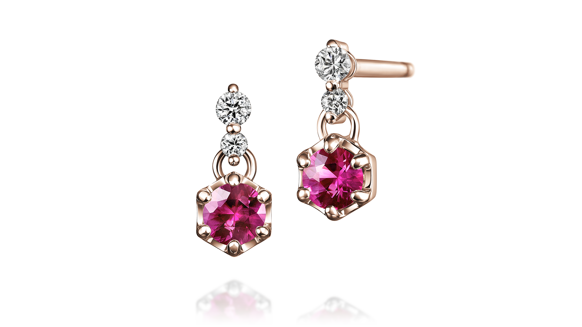 Ruanna Pierced earring Birthstone ルアンナ ピアス バースストーン_3_ピアス