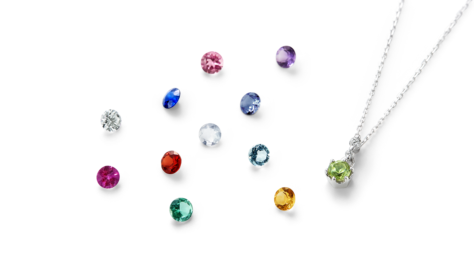 Ruanna Necklace Birthstone ルアンナ ネックレス バースストーン_1_ネックレス