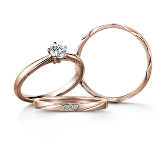 I-PRIMO ピンクゴールド ダイヤモンドリング - アクセサリー 