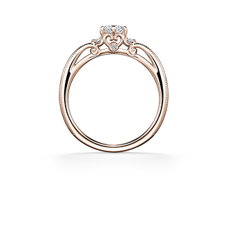 ピンクゴールドの婚約指輪（エンゲージリング）デザイン一覧｜カップル  